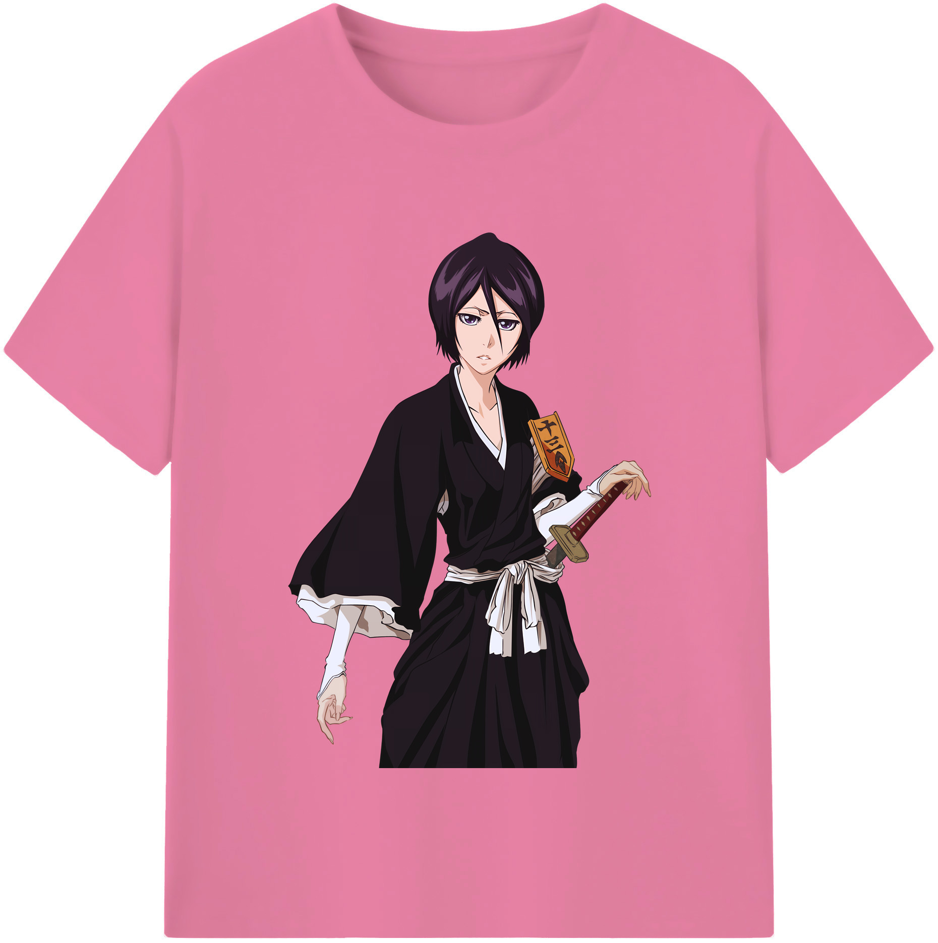 （画像用） ブリーチ 朽木ルキア BLEACH Kuchiki Rukia 綿100％半袖Tシャツ（フロントプリント）